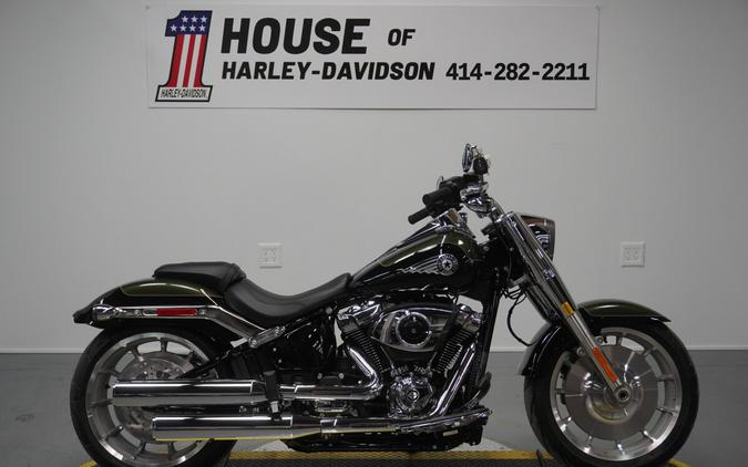 2026 Harley-Davidson® Fat Boy® Olive Steel Metallic / Vivid Black Chrome Trim