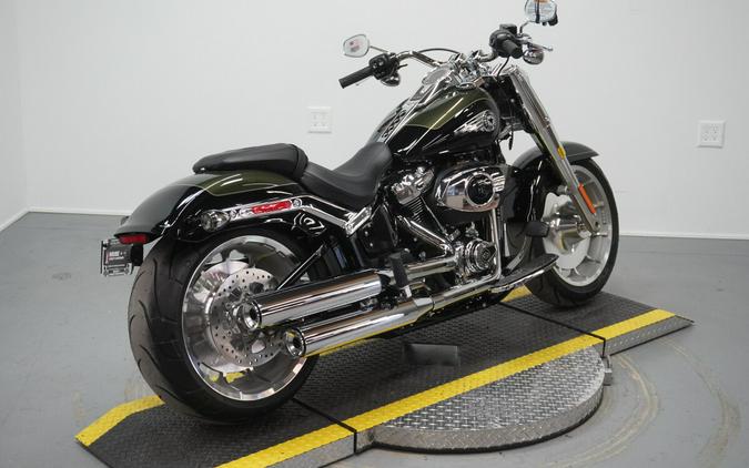 2026 Harley-Davidson® Fat Boy® Olive Steel Metallic / Vivid Black Chrome Trim