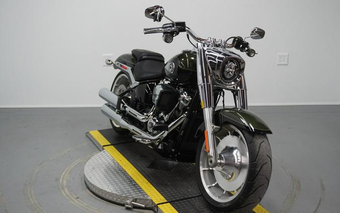 2026 Harley-Davidson® Fat Boy® Olive Steel Metallic / Vivid Black Chrome Trim