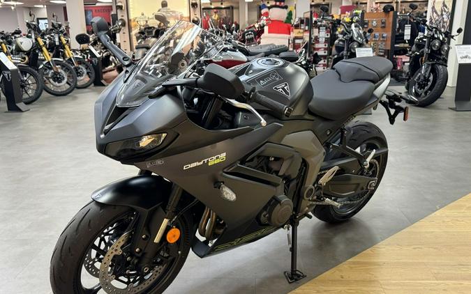 2025 Triumph Daytona 660 Satin Granite/Satin Black