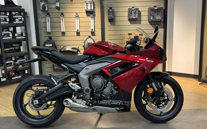 2025 Triumph Daytona 660 Carnival Red/Sapphire Black