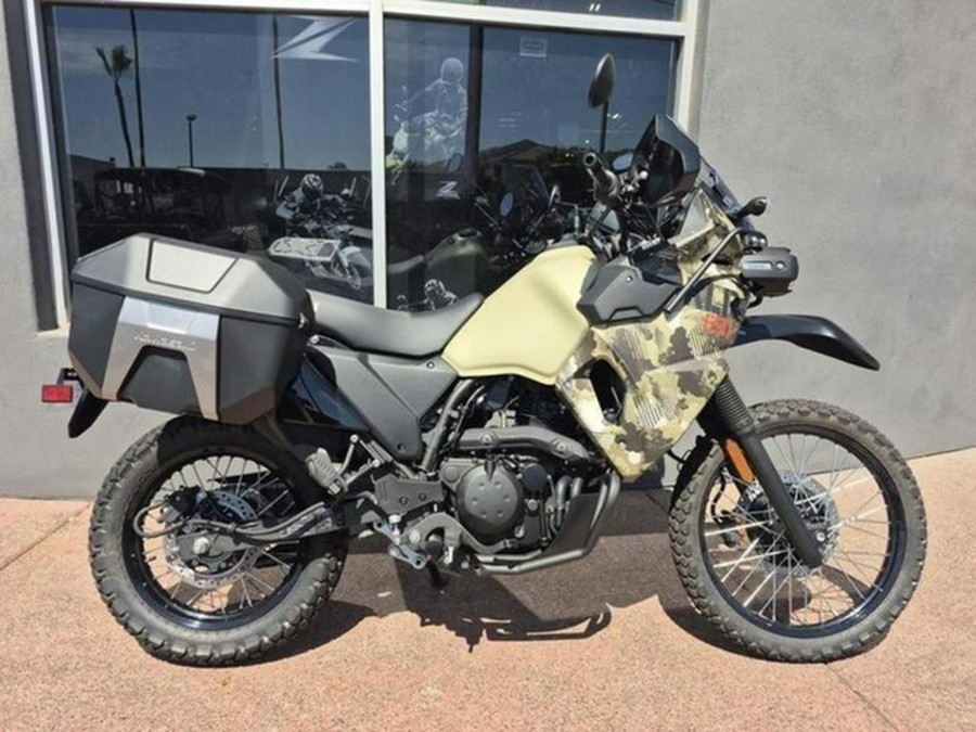 2026 Kawasaki KLR650 Adventure ABS Cypher Camo Beige