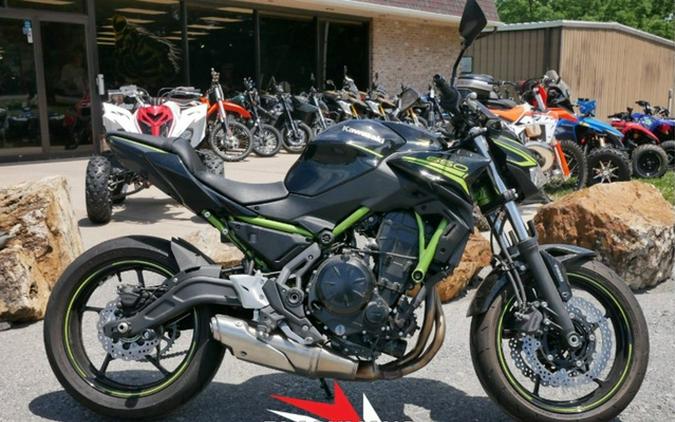 2020 Kawasaki Z650 ABS Metallic Black/Metallic Flat Spark Black