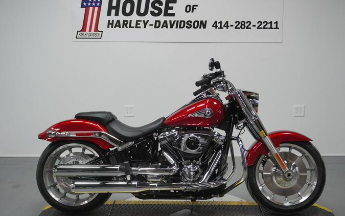 2026 Harley-Davidson® Fat Boy® Brilliant Red Chrome Trim