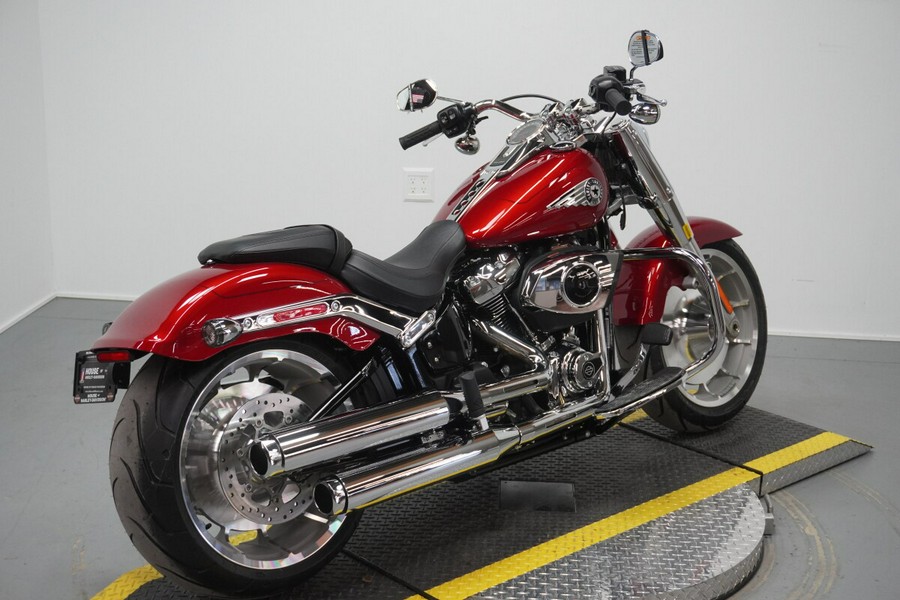 2026 Harley-Davidson® Fat Boy® Brilliant Red Chrome Trim