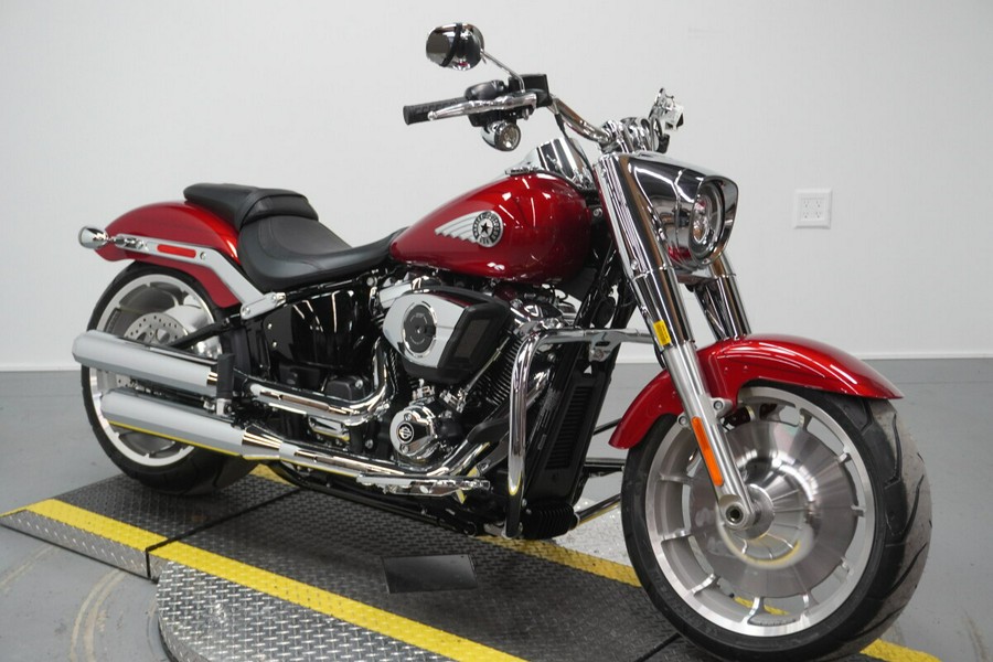 2026 Harley-Davidson® Fat Boy® Brilliant Red Chrome Trim