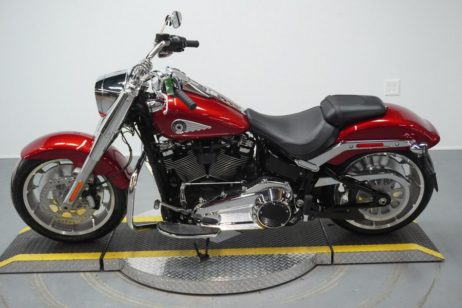 2026 Harley-Davidson® Fat Boy® Brilliant Red Chrome Trim