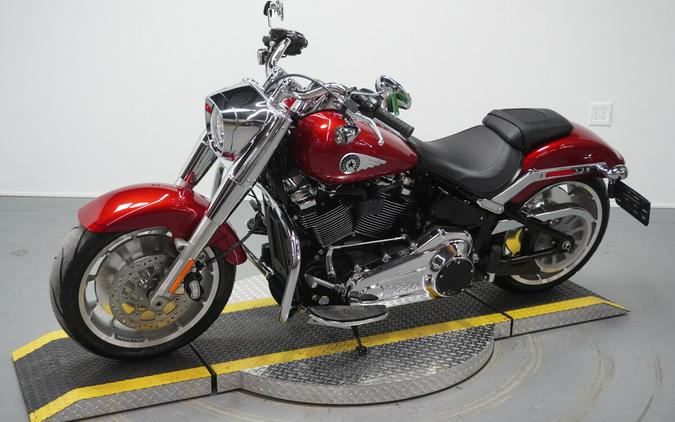 2026 Harley-Davidson® Fat Boy® Brilliant Red Chrome Trim