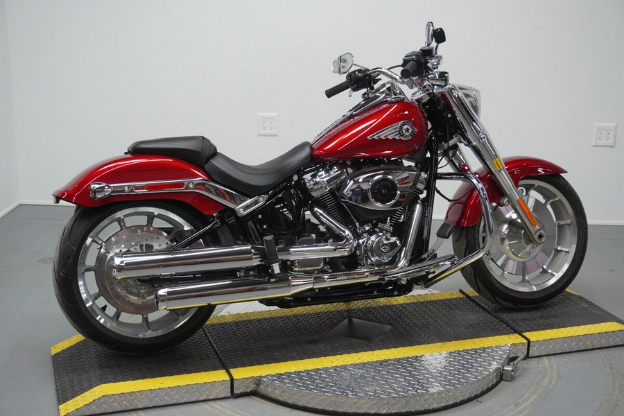 2026 Harley-Davidson® Fat Boy® Brilliant Red Chrome Trim