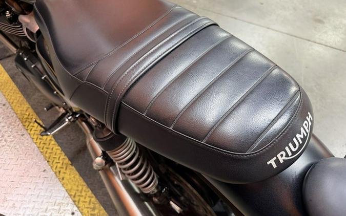 2022 Triumph Street Twin Gold Line Matt Sapphire Black Gold Line