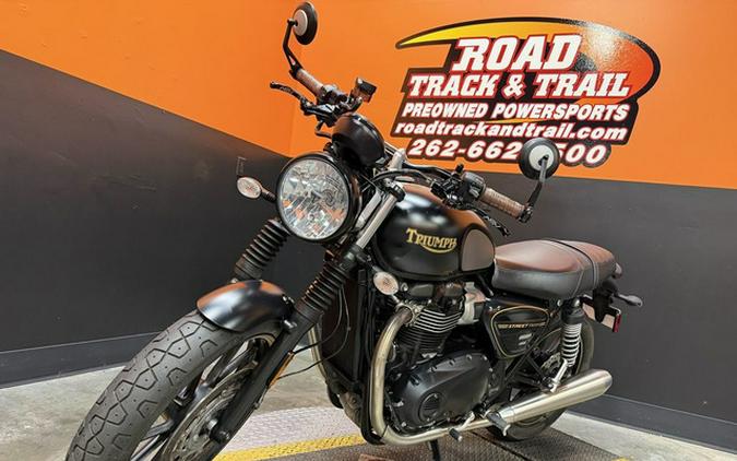 2022 Triumph Street Twin Gold Line Matt Sapphire Black Gold Line
