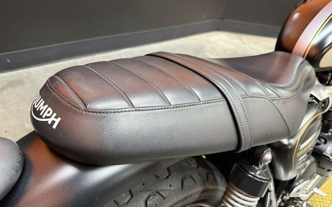 2022 Triumph Street Twin Gold Line Matt Sapphire Black Gold Line
