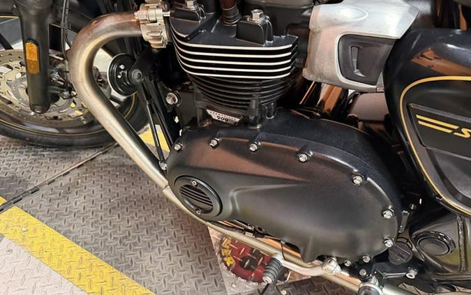 2022 Triumph Street Twin Gold Line Matt Sapphire Black Gold Line