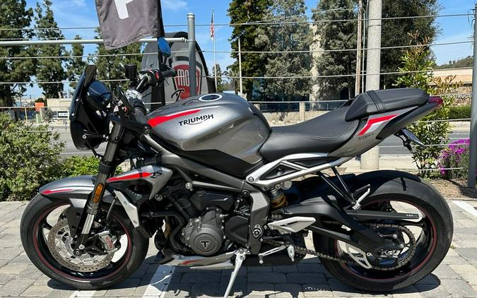 2021 Triumph Street Triple RS Silver Ice