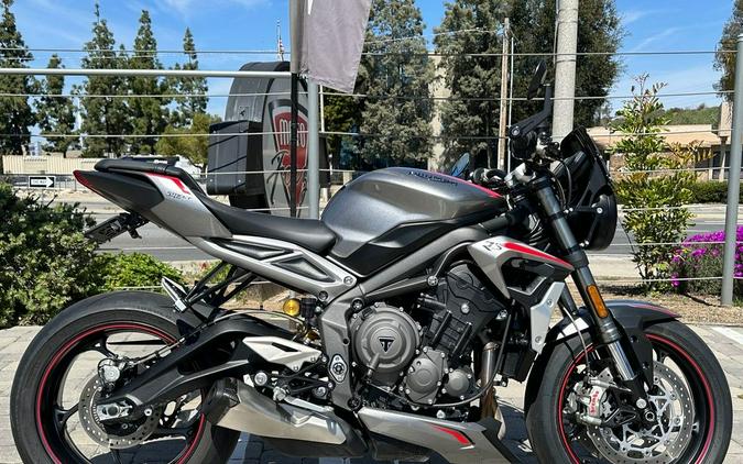 2021 Triumph Street Triple RS Silver Ice