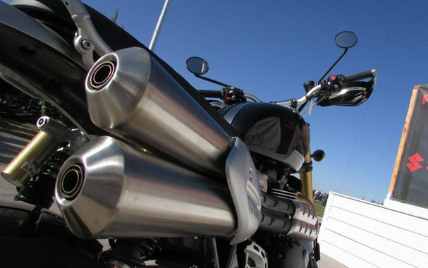 2024 Triumph Scrambler 1200 XE Sapphire Black XE Phantom Black Storm Grey