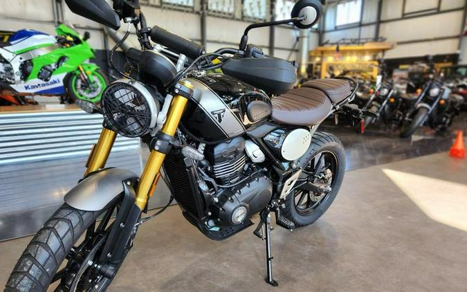 2024 Triumph Scrambler 400 X Phantom Black / Silver Ice