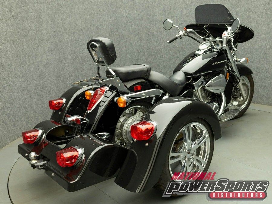 2013 HONDA VT750 SHADOW 750 RS W/TRIKE KIT