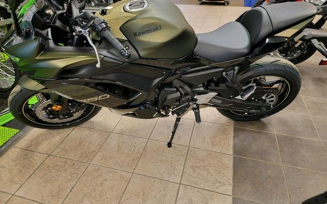 2024 Kawasaki Ninja® 650 Metallic Matte Dark Gray/Metallic Spark Black