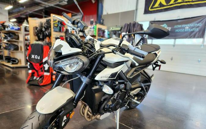 2024 Triumph Street Triple 765 R Crystal White