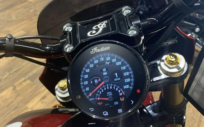 2025 Indian 101 Scout Sunset Red Metallic with Graphics