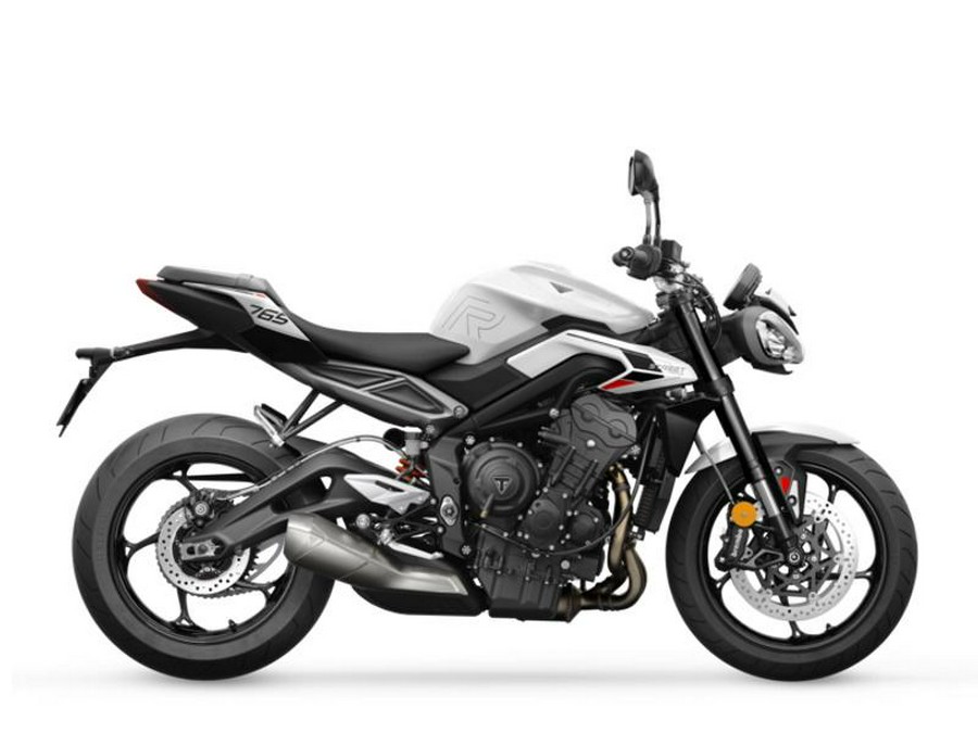 2023 Triumph Street Triple 765 R Crystal White