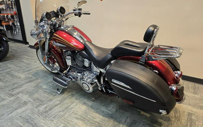 2014 Harley-Davidson® CVO™ Softail® Deluxe Crimson Red Sunglo and Ruby Flake FLSTNSE