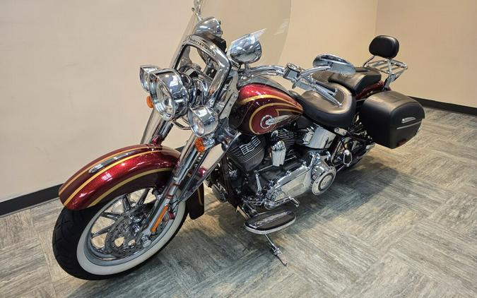 2014 Harley-Davidson® CVO™ Softail® Deluxe Crimson Red Sunglo and Ruby Flake FLSTNSE