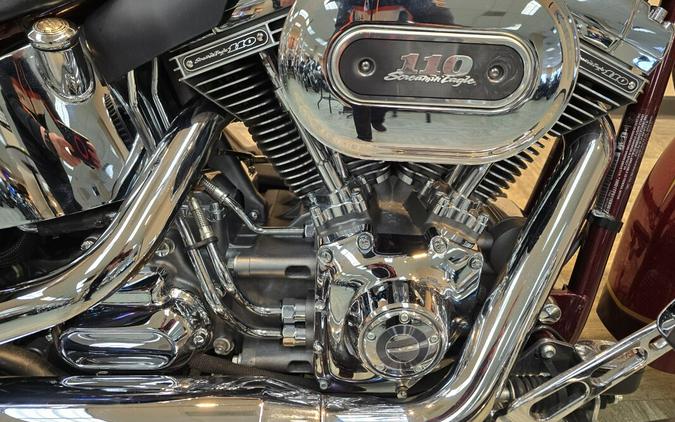 2014 Harley-Davidson® CVO™ Softail® Deluxe Crimson Red Sunglo and Ruby Flake FLSTNSE