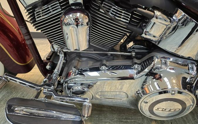2014 Harley-Davidson® CVO™ Softail® Deluxe Crimson Red Sunglo and Ruby Flake FLSTNSE