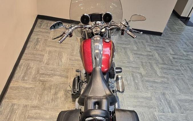 2014 Harley-Davidson® CVO™ Softail® Deluxe Crimson Red Sunglo and Ruby Flake FLSTNSE