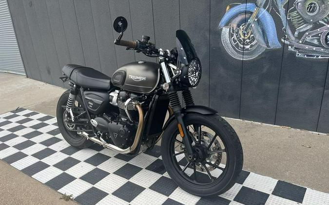 2022 Triumph Street Twin Matte Ironstone