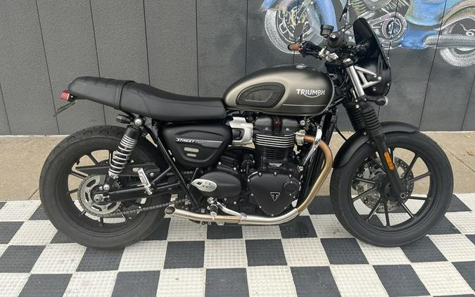 2022 Triumph Street Twin Matte Ironstone