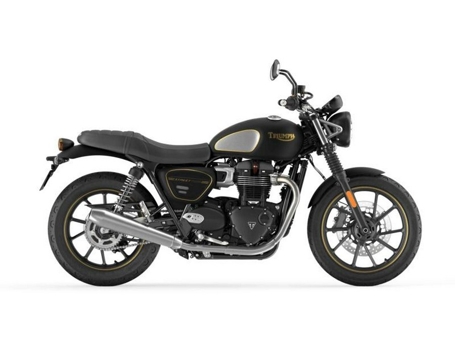 2022 Triumph Street Twin Gold Line Matt Sapphire Black