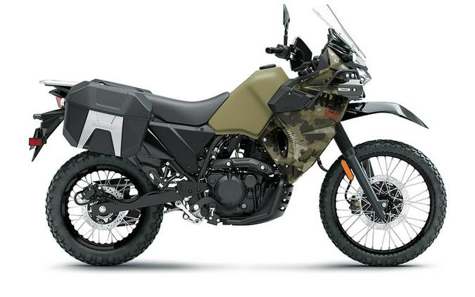 2026 Kawasaki KLR 650 Adventure ABS Cypher Camo Beige/Metallic Matte Carbon Gray - 110326