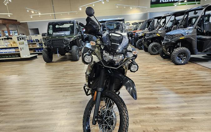 2026 Kawasaki KLR 650 Adventure ABS Cypher Camo Beige/Metallic Matte Carbon Gray - 110326