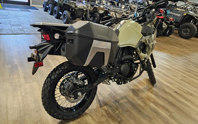 2026 Kawasaki KLR 650 Adventure ABS Cypher Camo Beige/Metallic Matte Carbon Gray - 110326