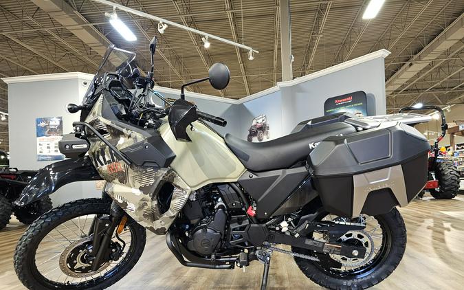 2026 Kawasaki KLR 650 Adventure ABS Cypher Camo Beige/Metallic Matte Carbon Gray - 110326