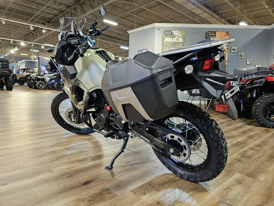 2026 Kawasaki KLR 650 Adventure ABS Cypher Camo Beige/Metallic Matte Carbon Gray - 110326