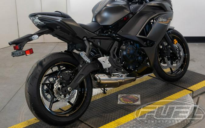 2023 Kawasaki Ninja 650 Metallic Matte Graphenesteel GrayEbony