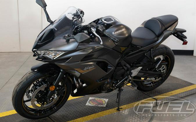 2023 Kawasaki Ninja 650 Metallic Matte Graphenesteel GrayEbony