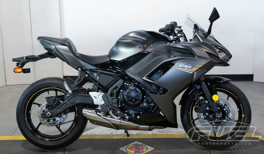 2023 Kawasaki Ninja 650 Metallic Matte Graphenesteel GrayEbony
