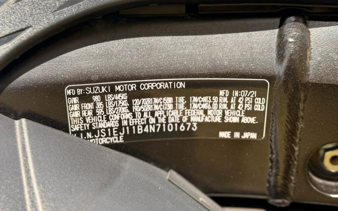 2022 Suzuki Motor of America Inc. Hayabusa