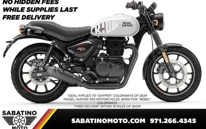 2024 Royal Enfield Hunter 350 Dapper Ash