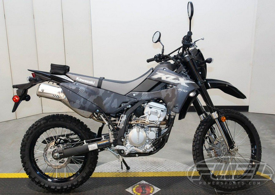 2024 Kawasaki KLX300 Cypher Camo Gray