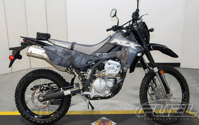 2024 Kawasaki KLX300 Cypher Camo Gray