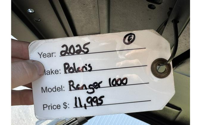 2025 RANGER 1000 SOHC 4X4 - Polaris