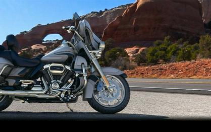 2017 Harley-Davidson CVO Limited Stardust Silver & Palladium Silver with Car