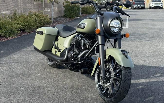 2025 Indian Springfield Dark Horse Moss Green Smoke