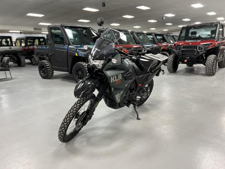 2025 Kawasaki KLR®650 Metallic Matte Old School Green ABS